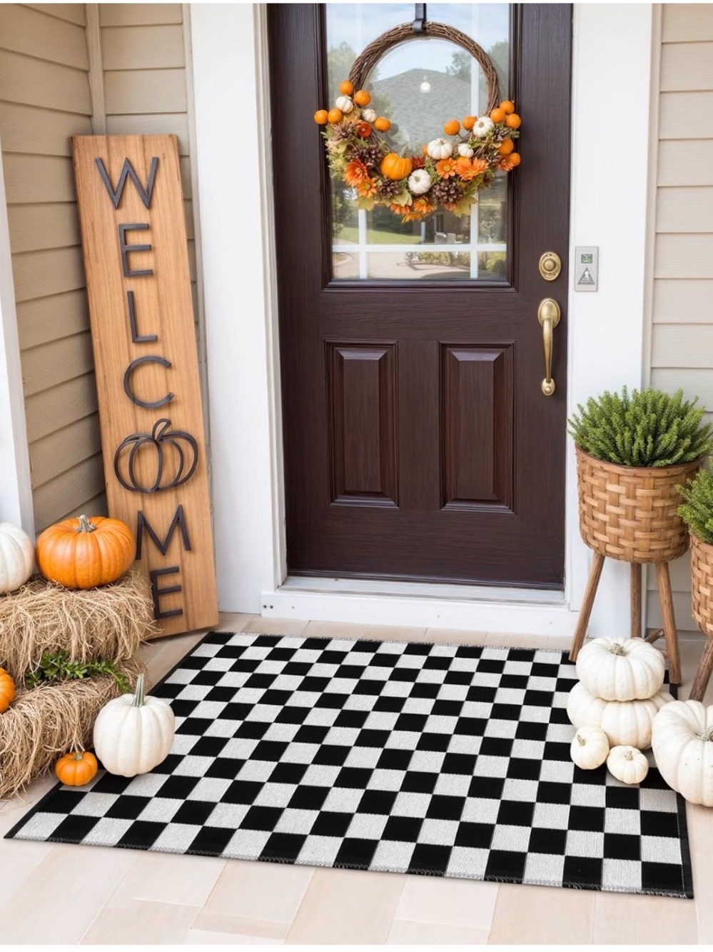 Checkerboard Rug, 2x3 Ft